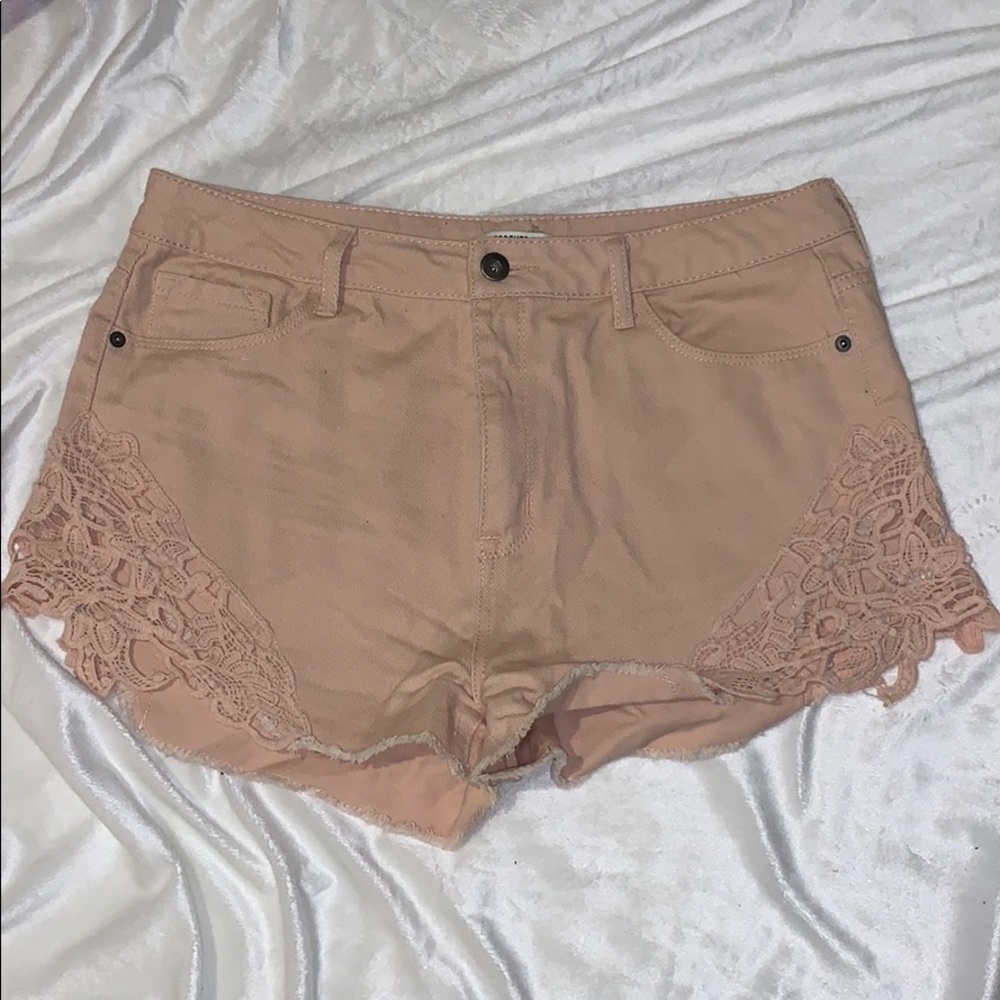 Forever 21 lace high waisted shorts